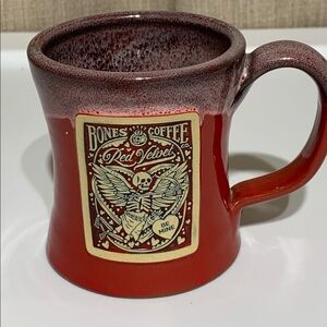 Bones Coffee 2021 Cupid Be Mine Mug Cup Deneen Pottery Raised 3D Red Velvet